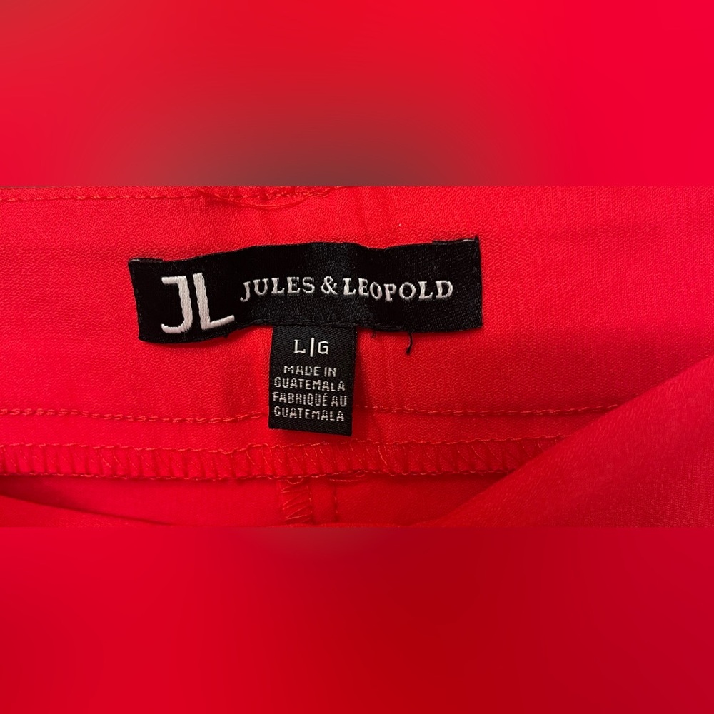 Jules & Leopold Bright Red Cropped Sailor Pants - Picture 2 of 3